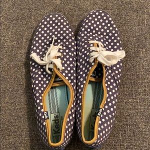 Navy Blue Polka Dot Keds